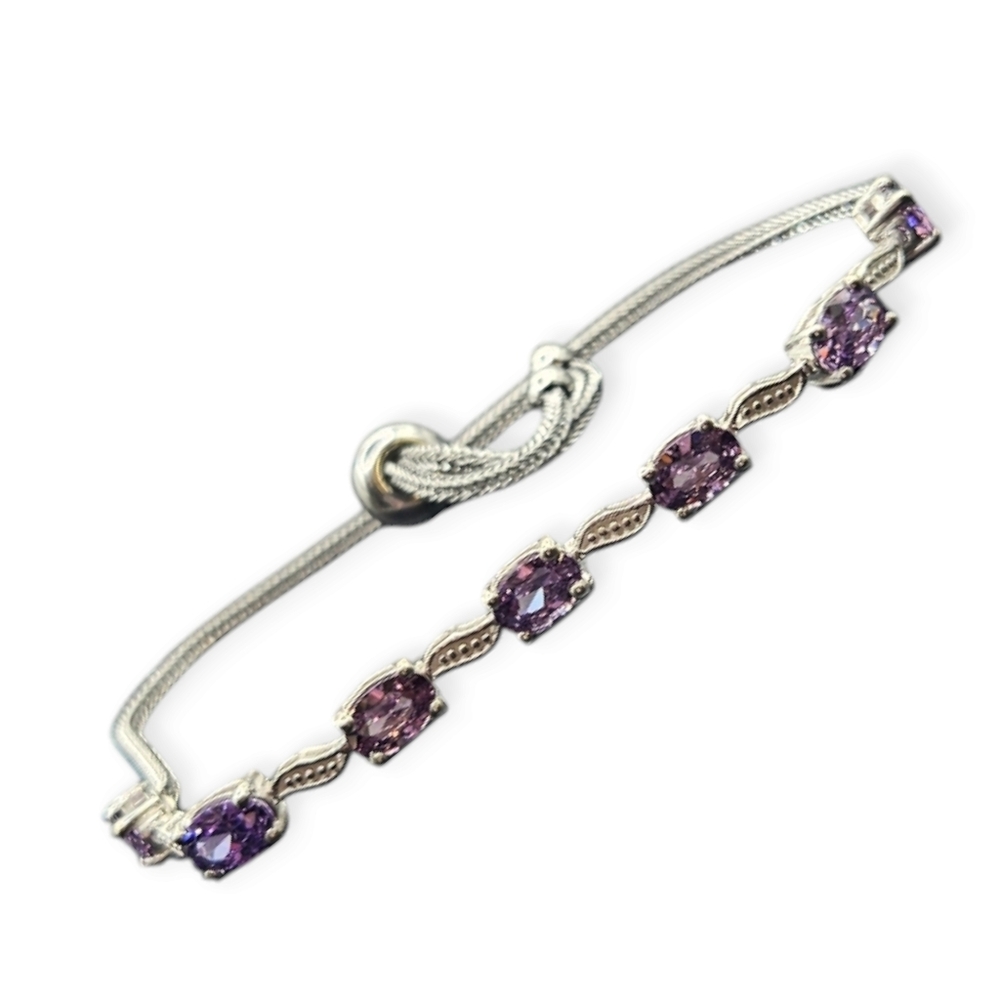 CZ & Amethyst Bracelet